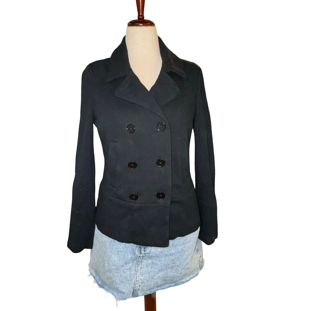 Banana Republic 2010 Circuit Black 100%‎ Cotton Tailored Blazer Medium